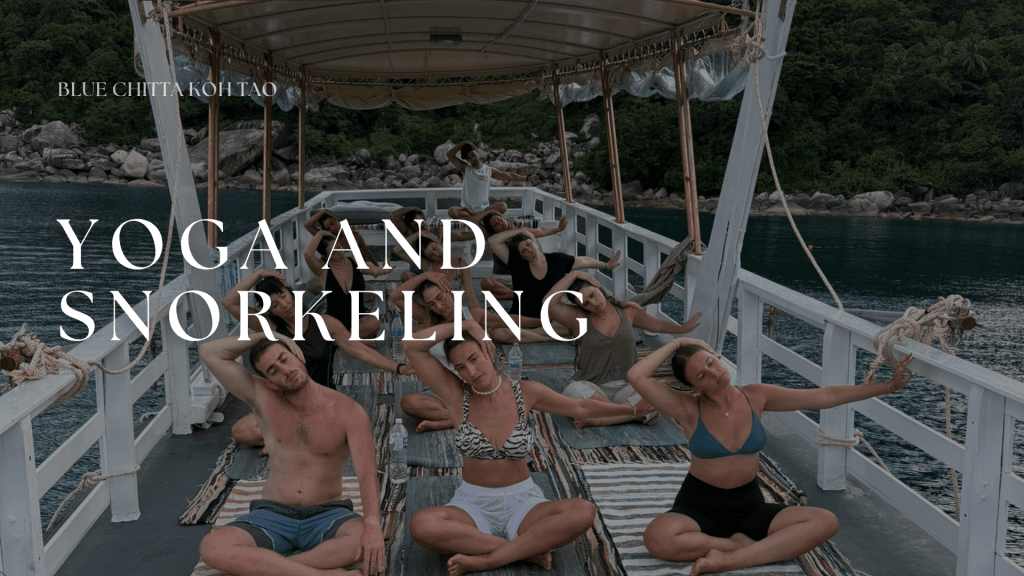 yoga and snorkeling
