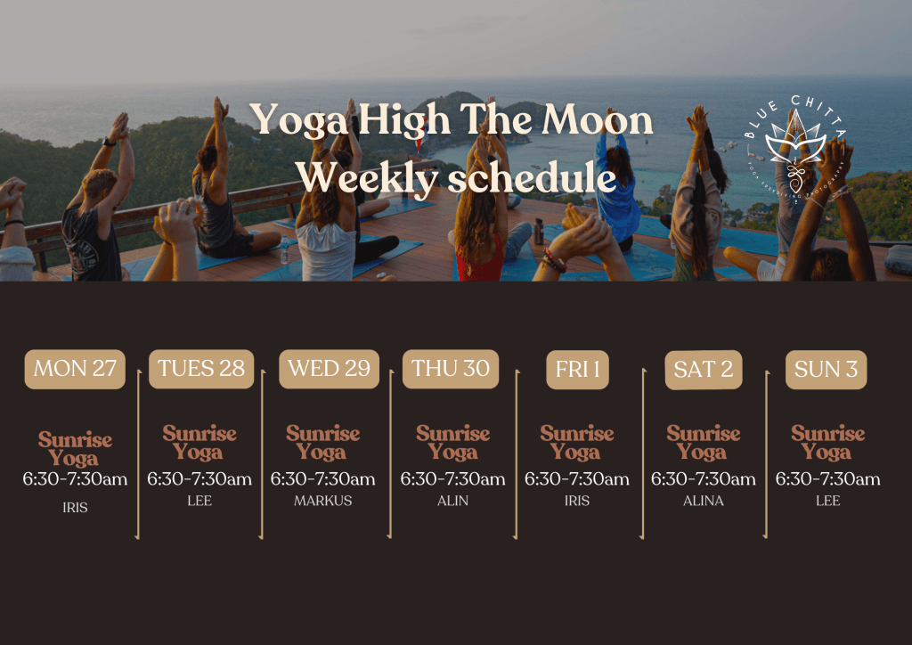 yoga High the moon schedule koh tao