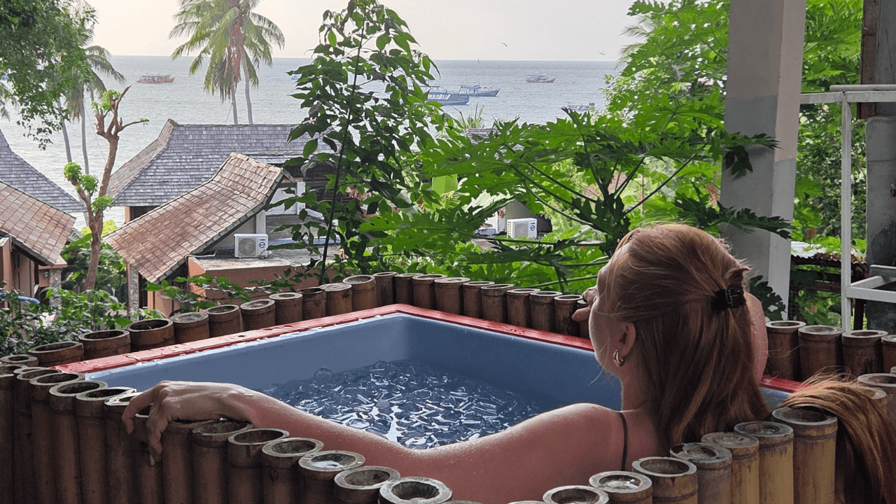 Breathwork and ice bath at blue chitta koh tao