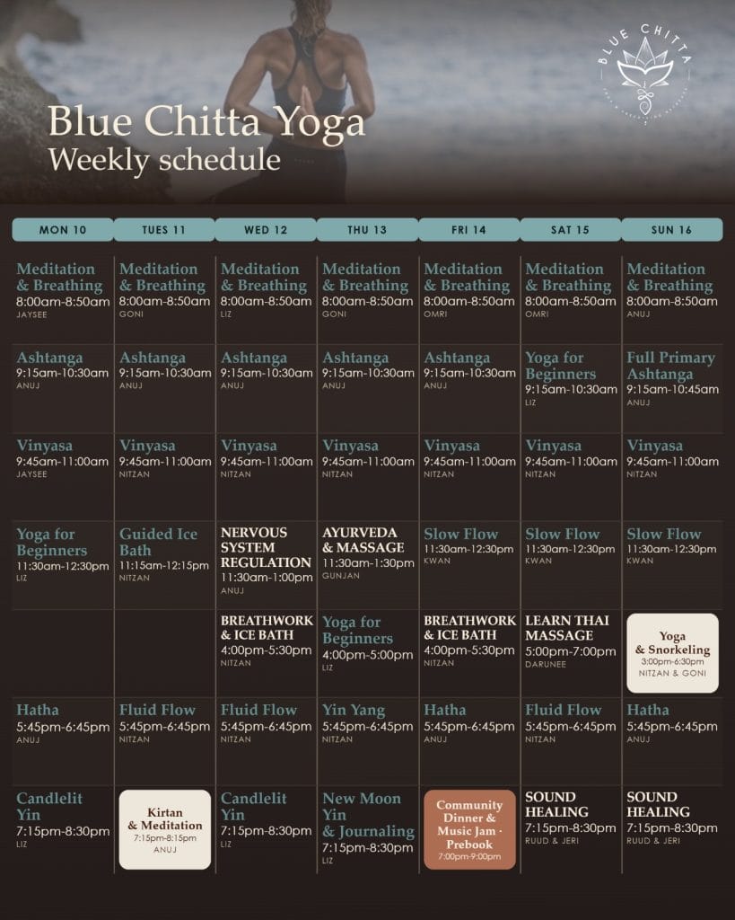 Yoga blue chitta koh tao