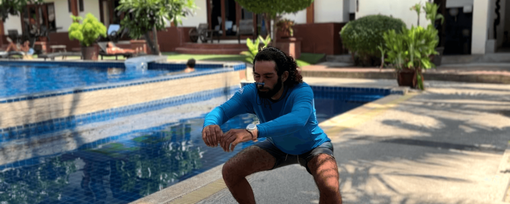 Dry freediving training koh tao